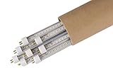 8Pack of 4Ft T5 28W LED Tube w 5000K White 5000 Lumen,2 PPF/W to Replace & retrofit 54W Fluorescent T5HO Lamps Directly Work w Previous Ballast.