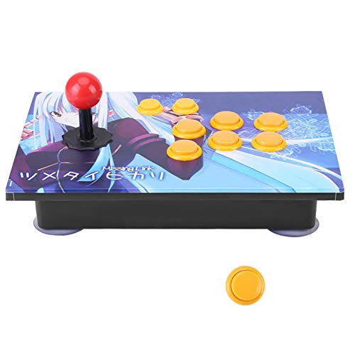 Contrôleur de jeu - Joystick Boutons de clé USB Dispositif de contrôle du contrôleur pour PC Jeu d'arcade d'ordinateur avec bouton de rechange Cover