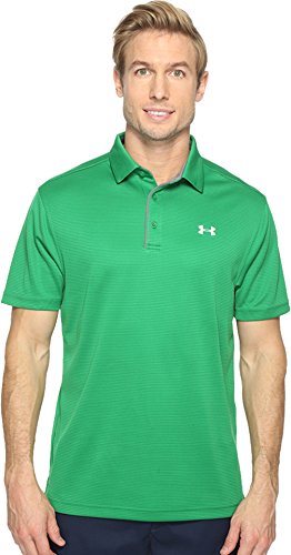 Image of Under Armour Men's Tech Golf Polo , Shock (388) /Glacier Gray, Large
