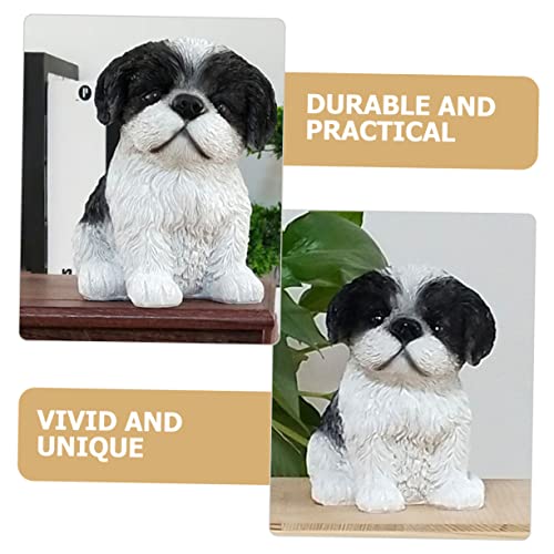 Figura de Perro Shih Tzu de Resina 13x13x10 cm Decoración Hogar miniatura 6