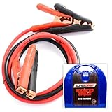 Super Drive Superdrive 800Amp Jumper Cables for Car Battery, Heavy Duty Automotive Booster Cables for Jump Starting Dead or Weak Batteries with Carrying Blue Plastic Box Included