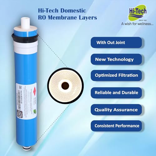 Image of Hi-Tech 75 GPD RO Dry Membrane for All Types of Water Purifier (Blue) - 1 Pcs
