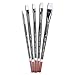 Angelus Paint Brush Set Round Flat Angular Artist Acrylic Paint Brush Set Shoe paint Brush set (5 pcs)