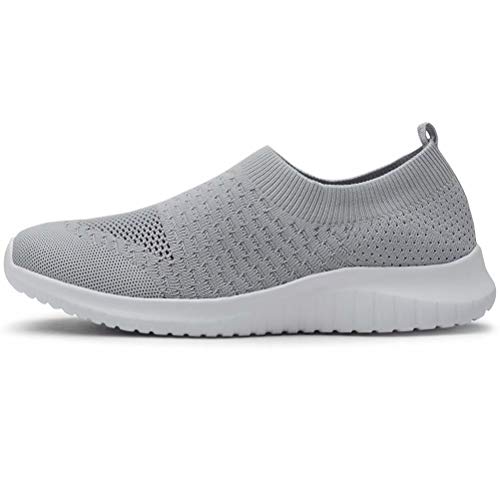 Image of konhill Women's Walking Tennis Shoes - Lightweight Athletic Casual Gym Slip on Sneakers