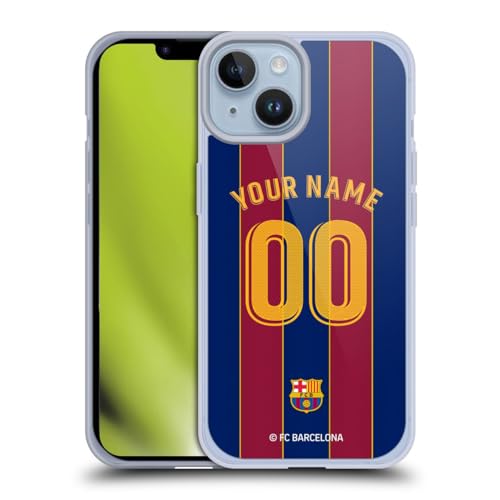 Ya en manzanajugosa.com: Head Case Designs Licenciado Oficialmente Personalizada Individualizada FC Barcelona Hogar Kit 2020/21 Caso Funda de Gel Suave Compatible con Apple iPhone 14