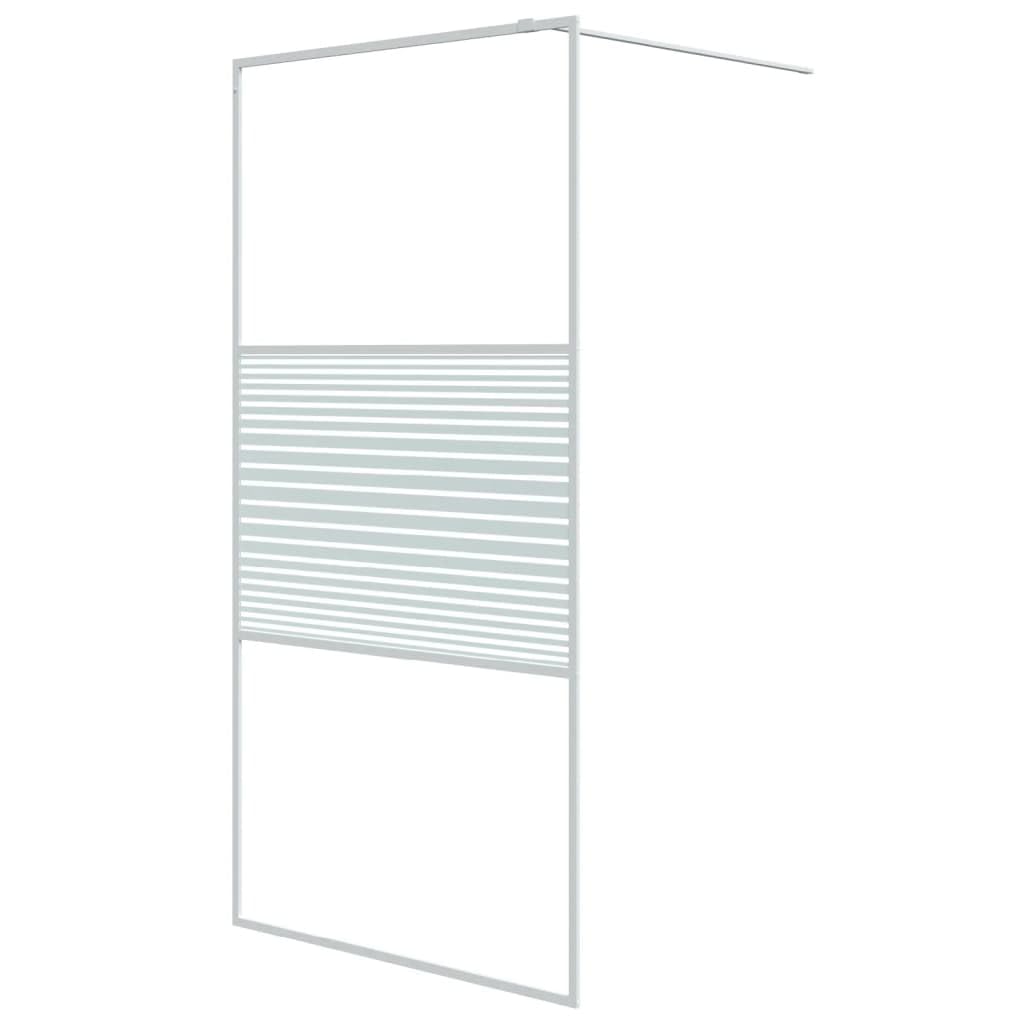 Parete Doccia Walk in Bianca 100x195 cm Vetro Trasparente ESG,Parete per Doccia Walk-in,Parete Doccia,Componenti Doccia,Pareti Doccia-152152