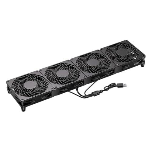 Ventilateur routeur USB 120mm anti-surchauffe pour box internet et modem de bureau