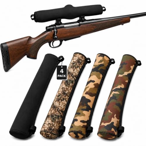 4 Pack Neoprene Rifle Scope Covers