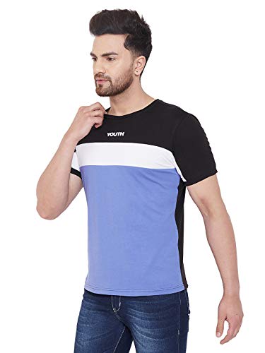 Image of GRITSTONES Printed Half Sleeve Round Neck T-Shirt for Men - GSHSPNT2512 P