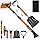 Wikihhome 42" Ice Scraper and Extendable Snow Brush, Detachable Snow Scraper, Emergency Snow Shovel with Foam Grip and 180° P