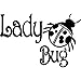 PJYGNK Sticker de Carro 16 CM * 10,7 CM Lady Girl Bug Animal Ladybug Coche Vinilo calcomanía Pegatina decoración de Estilo de Coche para Negro Plateado C8-0395