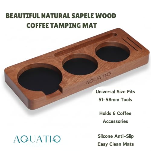 51-58 mm Compact Espresso Tamping Mat, Coffee Tamping Station by AquatiQ - Used condition - Image 2