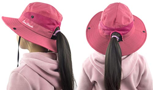 Toddler Child Kids Girls Summer Sun Hat Uv Protection Wide Brim Beach Hat Floppy Bucket Hats For Fishing Gardening Pure Watermelon Red #TOP6