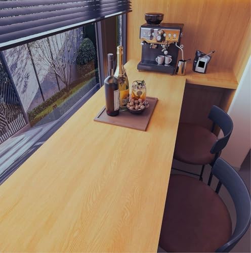 Image of CREON Wood Peel and Stick Wallpaper Thick Decorative Self Adhesive Contact Paper Countertops Waterproof Wood for Cabinets Table Furniture Kitchen Cabinet ETC (Cream Wood, 12X150 in)