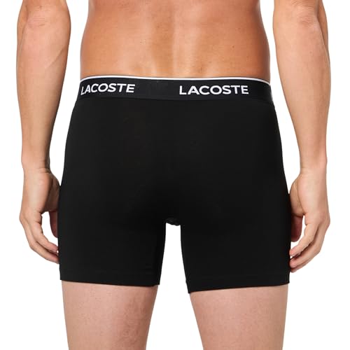 Lacoste Men's Cotton Stretch Essentials Boxer Briefs, 3-Pack (Amazon Exclusives)3