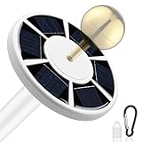 Yescom 26 LED Solar Light for Residential Flagpoles Solar Powered Flag Pole Light Super Bright Coverage Auto Lamp Night Downlight for Outdoor Yard Garden Beside House White