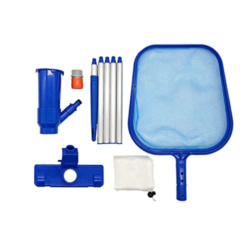 Aspirador de pó portátil para piscina | Kit de Limpeza a Vácuo de Folha de Piscina Portátil com 5 Pó