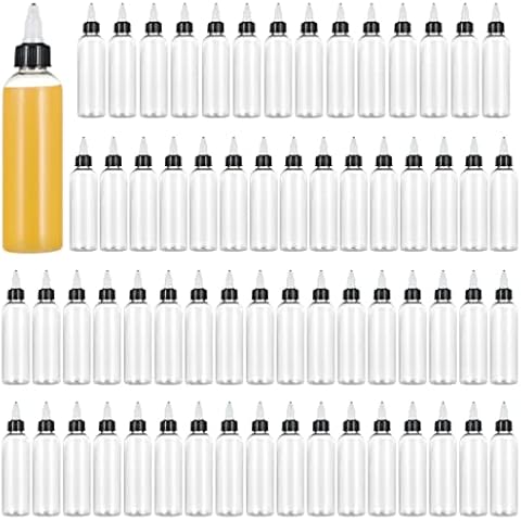 COSYOO 64pcs 4oz Condiment Squeeze Bottles Cover