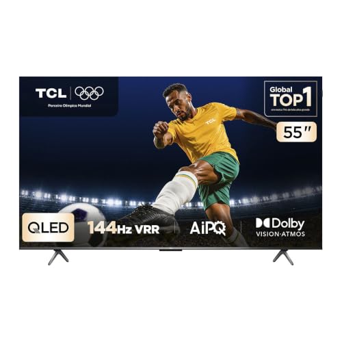 Smart TV TCL 55 Polegadas QLED 4K P8K WiFi Bluetooth
