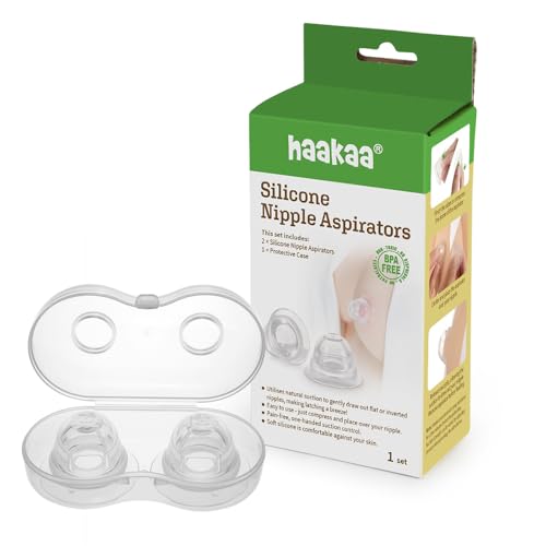 Image of Haakaa Silicone Inverted Nipple Corrector, 2 pk BPA, PVC and Phthalate Free