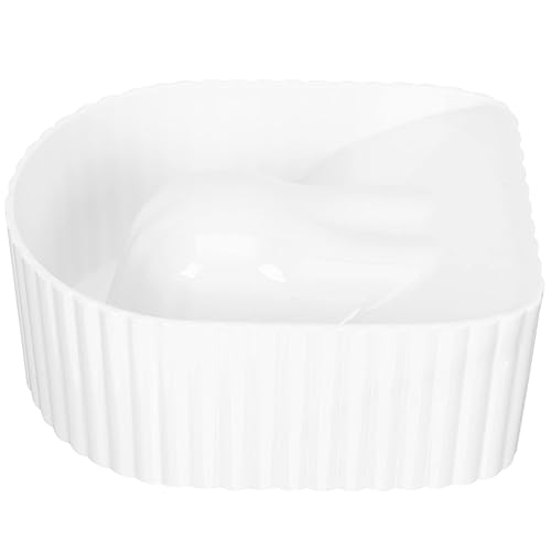 Lurrose Cuenco de acrílico para remojar uñas, cuenco de manicura para uñas, cuenco de lavado de uñas, suministros de salón de uñas