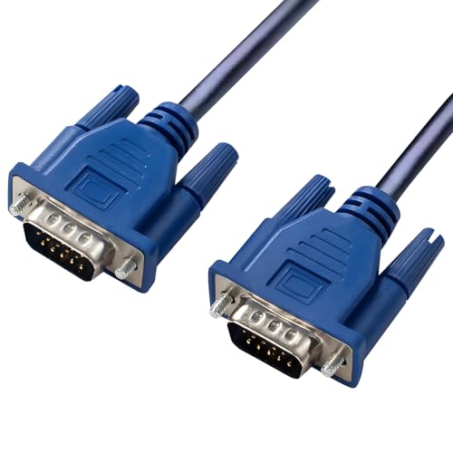 QarulG Câble VGA Mâle vers Full HD 1080p VGA pour Moniteur SUB-D Mâle Câble Adaptateur vers Compatible avec Ordinateur Portable Projecteur Moniteur TV PC...