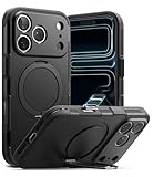 Ringke Alles Pro for iPhone 17 Pro Case [Compatible with MagSafe] Camera Control Capture Button Protection Powerful Magnet Shockproof Cover with 360° Rotating Kickstand - Black