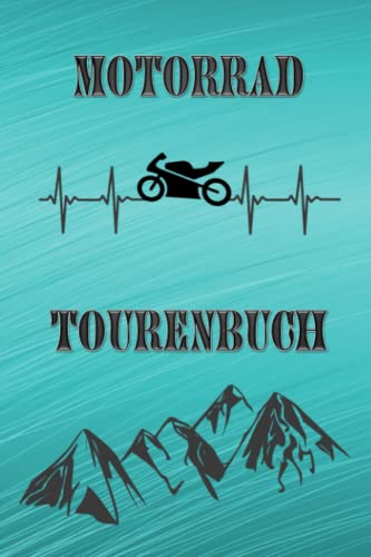 Tourenbuch Motorrad Reisetagebuch Motorradtouren Motocross Strecken Logbuch...