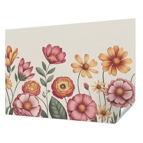 Décor Mural Adhésif haute qualité composition florale Tulup