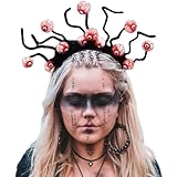 Bouory Halloween Headband Horror Eyeballs Headbands Spider Legs Hairband Cosplay Ghost Hairhoop for Costume Party Accessory (Type A)