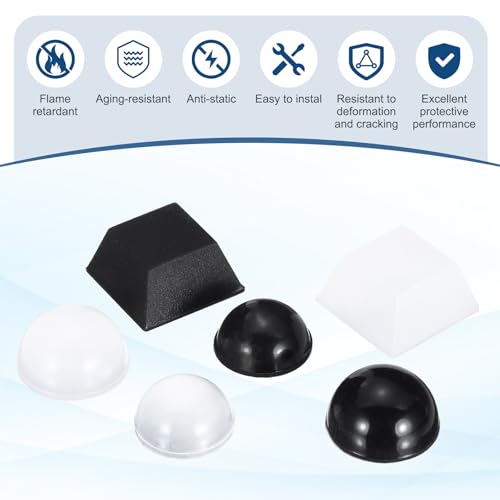Pieds d'isolation en caoutchouc 2x1 cm pour haut-parleur et platine | Lot de 8 - 3