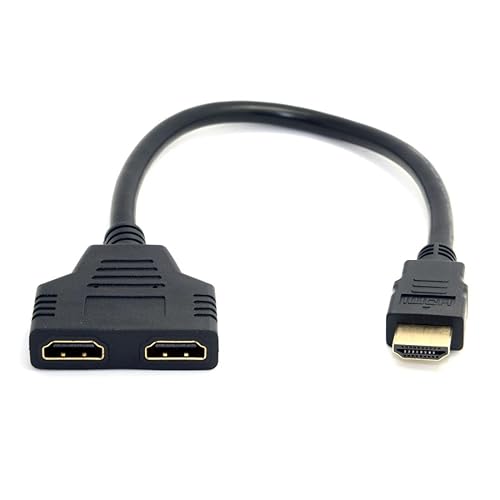 Miniatura 4 de chenyang Un HDMI macho a doble HDMI hembra Y Splitter Switch Cable adaptador de extensión para PC HDTV Laptop 1080P