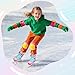 LEVYTEMP Kids Adjustable Ice Skates for Girls Boys, 4 Size Expandable Hockey Skates with Triple Safety Straps, Warm Lining & Stainless Steel Blades