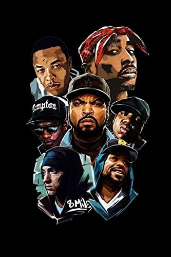 RAINFIRE CREATION West Coast Rapper Poster - 170 GSM 12x18 Unframed Multicolor Perfect for your Wall HOMEDECORE5341