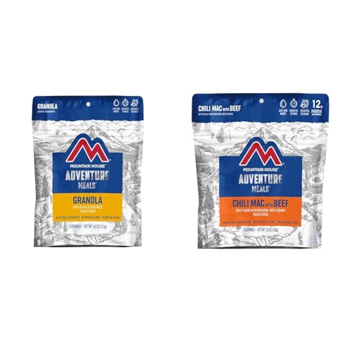 Mountain House Granola with Milk & Blueberries | Freeze Dried