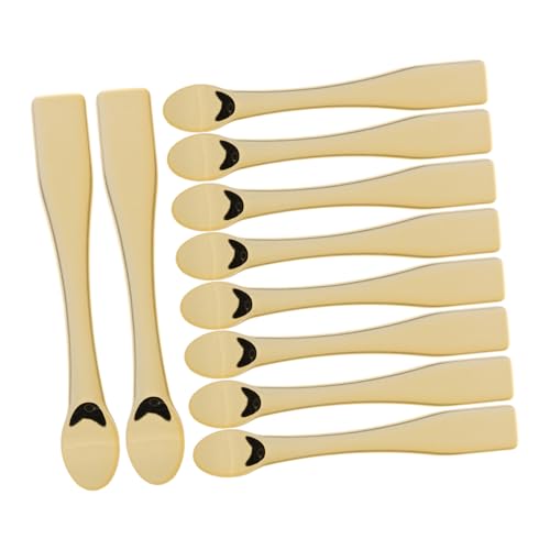 TOGEVAL Cucharas para Crema Facial Cosmética 10 Piezas Tamaño Pequeño Material Abs Multiusos Cuidado Facial Mujer Viaje