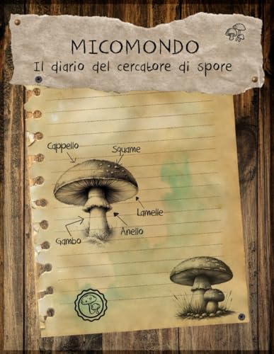 MICOMONDO - Il diario del cercatore di spore | Registro, quaderno, schedario, logbook, taccuino per la catalogazione dei funghi.: 150 schede da ... o trovati, 8.5 x 11' - 21,59 cm x 27,94 cm