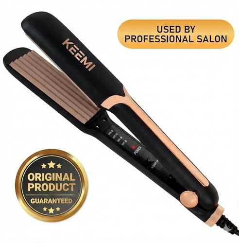 Image of KEEMI Premium Professional AT-458C Hair Crimping Styler Machine A1 (Gold)