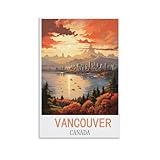 KmoNo Vancouver Kanada Vintage-Reiseposter, 20 x 30 cm, 