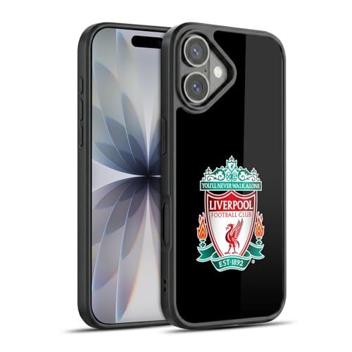 Coque en gel iPhone 17 officiel Liverpool FC Noir Crête élégante