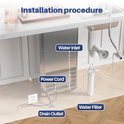 Fabricadora de Hielo Coolake 15 Pulgadas Bajo Mostrador miniatura 4