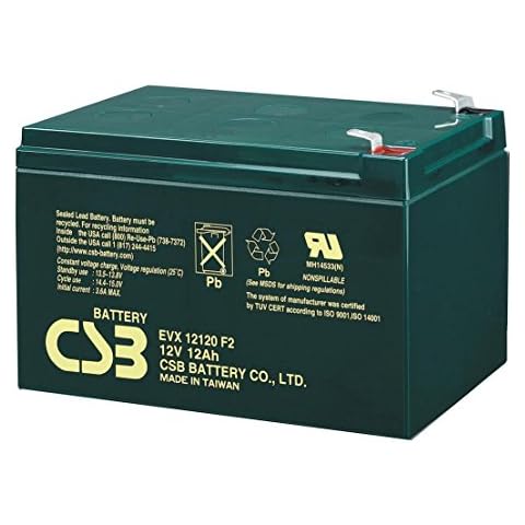 New CSB EVX12120 F2 12V 12Ah Deep Cycle AGM Battery Upgrade for CSB GP12120 f2 Cover