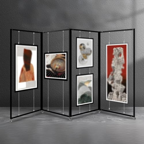 Cimaise pour tableau pliable : finis les trous avec ce présentoir d'œuvres d'art 80x180cm