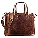 Produktbild STILORD 'Claire' Businesstasche Damen Leder 15 Zoll Laptoptasche DIN A4 Aktentasche Umhängetasche und Handtasche Büro, Farbe:Kara - Cognac