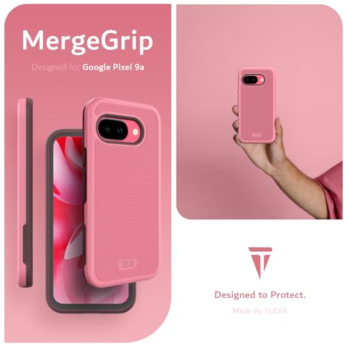 Image of TUDIA MergeGrip Magsafe Compatible for Google Pixel 9a Case - Smokey Pink