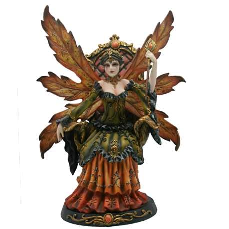 Statuette de fée Oméga Monde Féérique 28cm aux détails sculptés haut de gamme