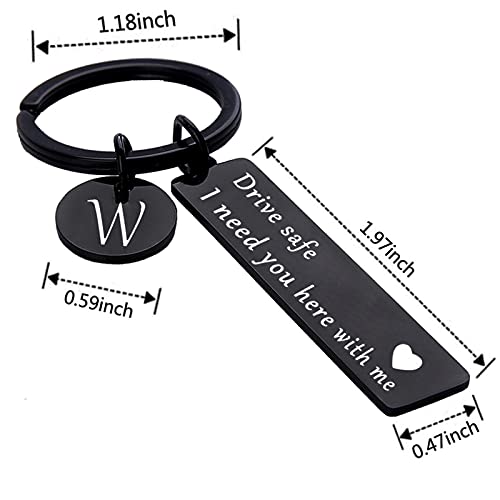 Image of drive safe keychain for him key rings for her men boyfriend