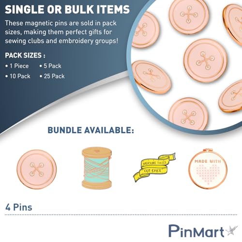 Puntada de aro de costura esmaltada PinMt, accesorio magnético premium 6