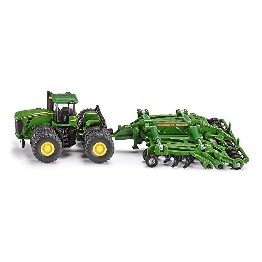 ジク (SIKU) ジョンディア 9630 トラクター AMAZONE ディスクハロー兼用耕運機付き 1/87 SK1856G