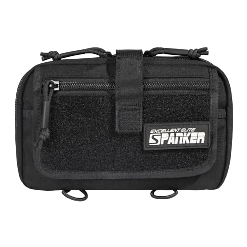EXCELLENT ELITE SPANKER Tactical First Aid Pouch IFAK Rip Away Molle EMT Pouch Compact Admin Pouch Medical Utility Pouch for Tactical Vest,Backpack (Black)
